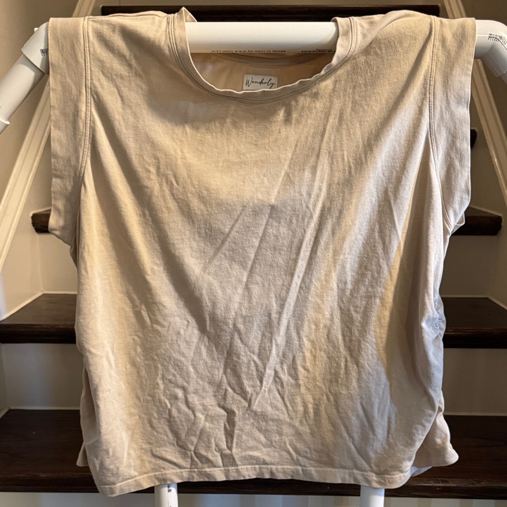 Wonderly Beige Muscle Tee